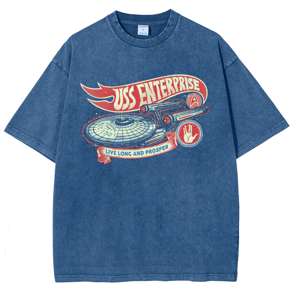 USS Enterprise Vintage Washed T-Shirt