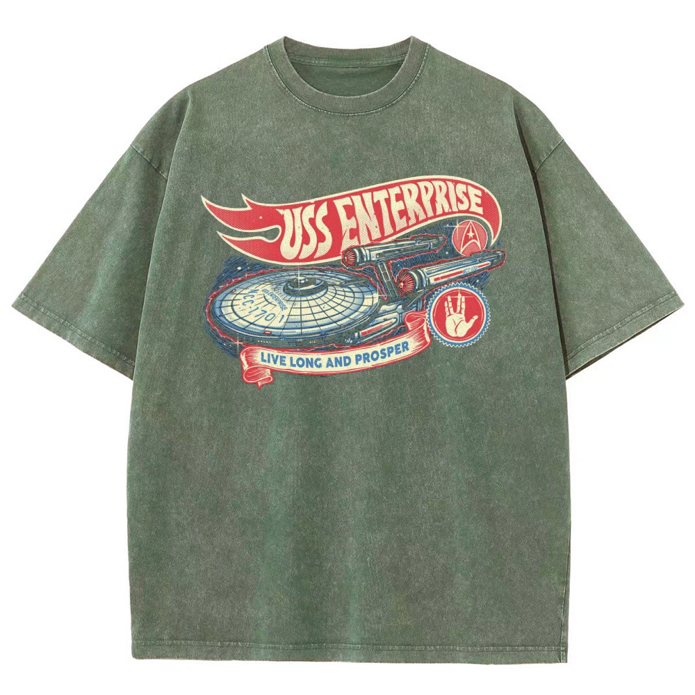 USS Enterprise Vintage Washed T-Shirt
