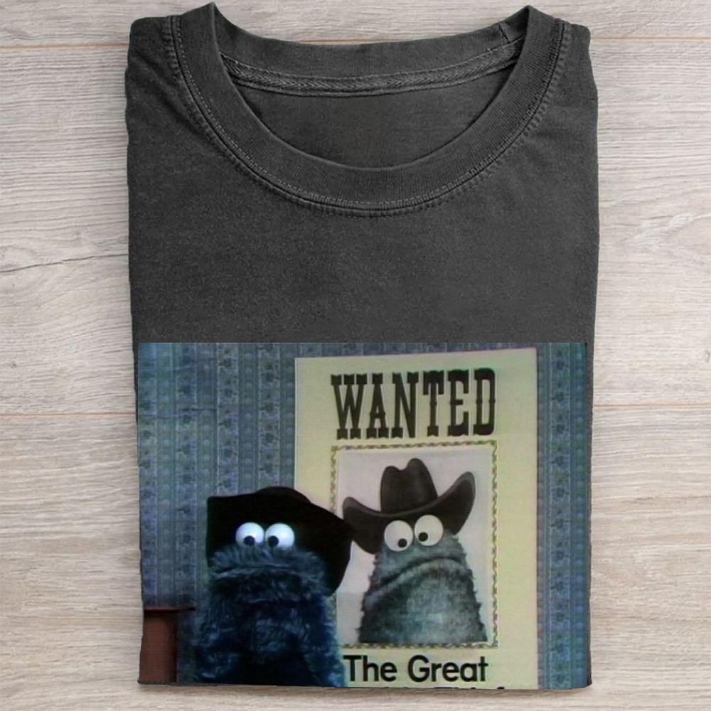 "The Great" Cowboy Cookie Monster Vintage Washed Tee