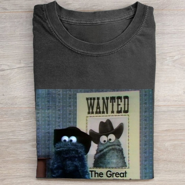 "The Great" Cowboy Cookie Monster Vintage Washed Tee