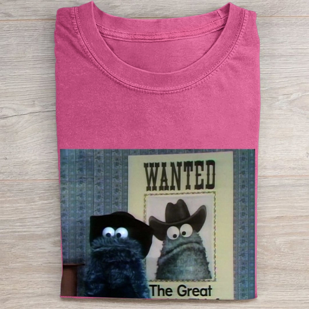 "The Great" Cowboy Cookie Monster Vintage Washed Tee