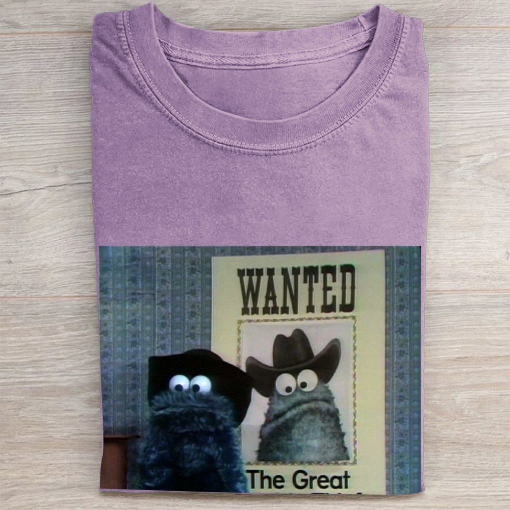 "The Great" Cowboy Cookie Monster Vintage Washed Tee