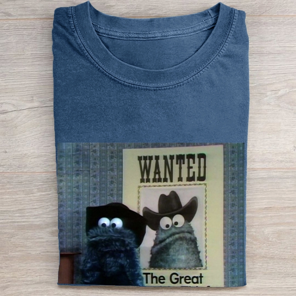 "The Great" Cowboy Cookie Monster Vintage Washed Tee