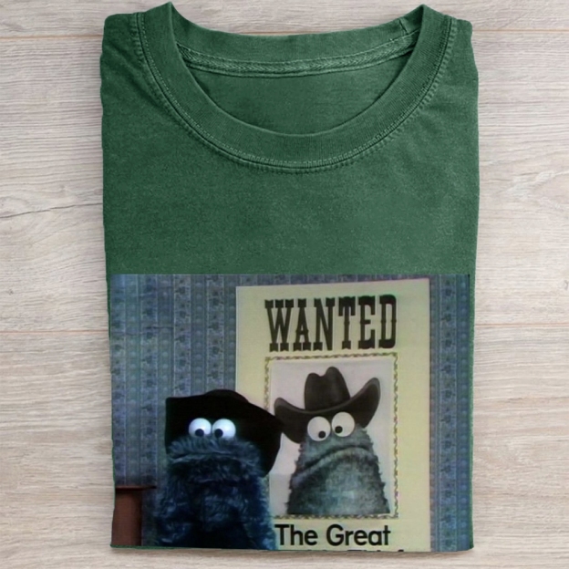 "The Great" Cowboy Cookie Monster Vintage Washed Tee