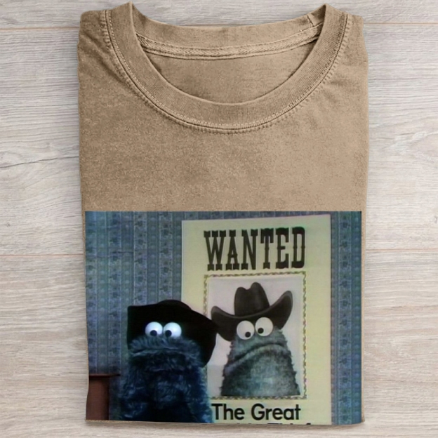 "The Great" Cowboy Cookie Monster Vintage Washed Tee