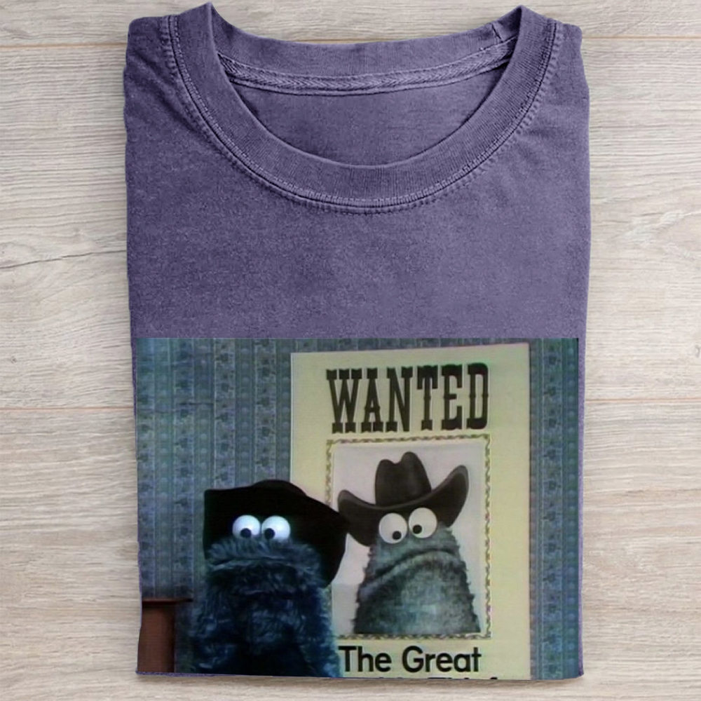 "The Great" Cowboy Cookie Monster Vintage Washed Tee