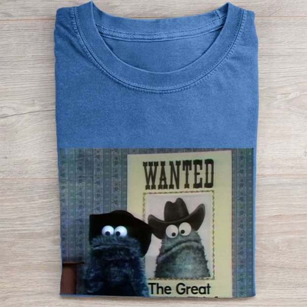 "The Great" Cowboy Cookie Monster Vintage Washed Tee