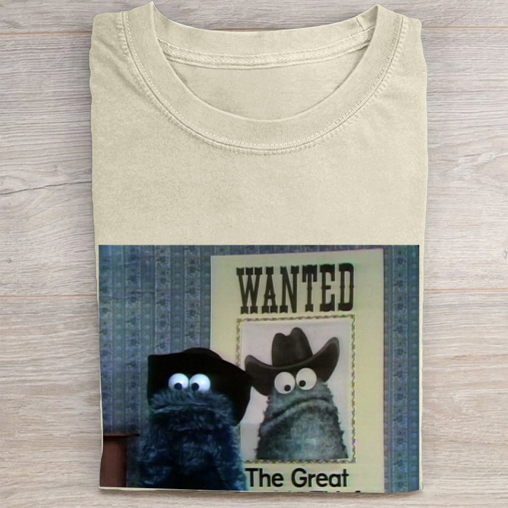 "The Great" Cowboy Cookie Monster Vintage Washed Tee