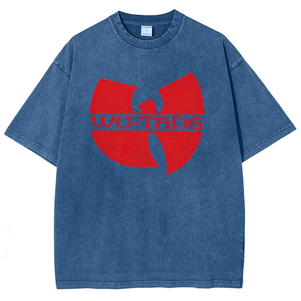 “Wu-Tang Clan Red Logo” Graphic Washed T-Shirt