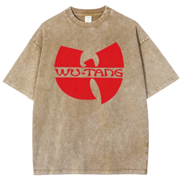 “Wu-Tang Clan Red Logo” Graphic Washed T-Shirt