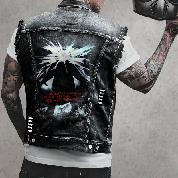 Carpenter's Baptism of Horror Denim Vest