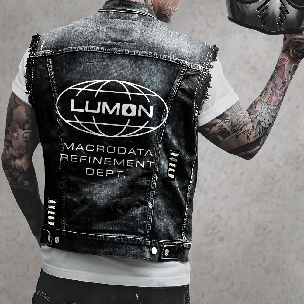 Vintage Distressed Denim Vest 