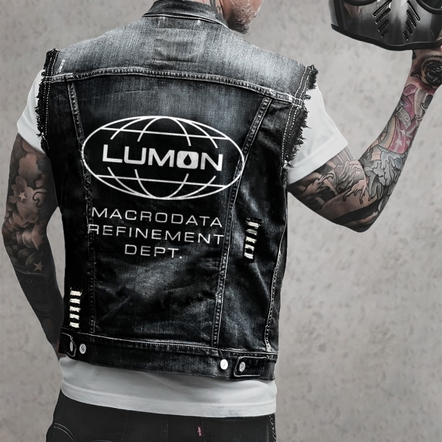 Vintage Distressed Denim Vest 