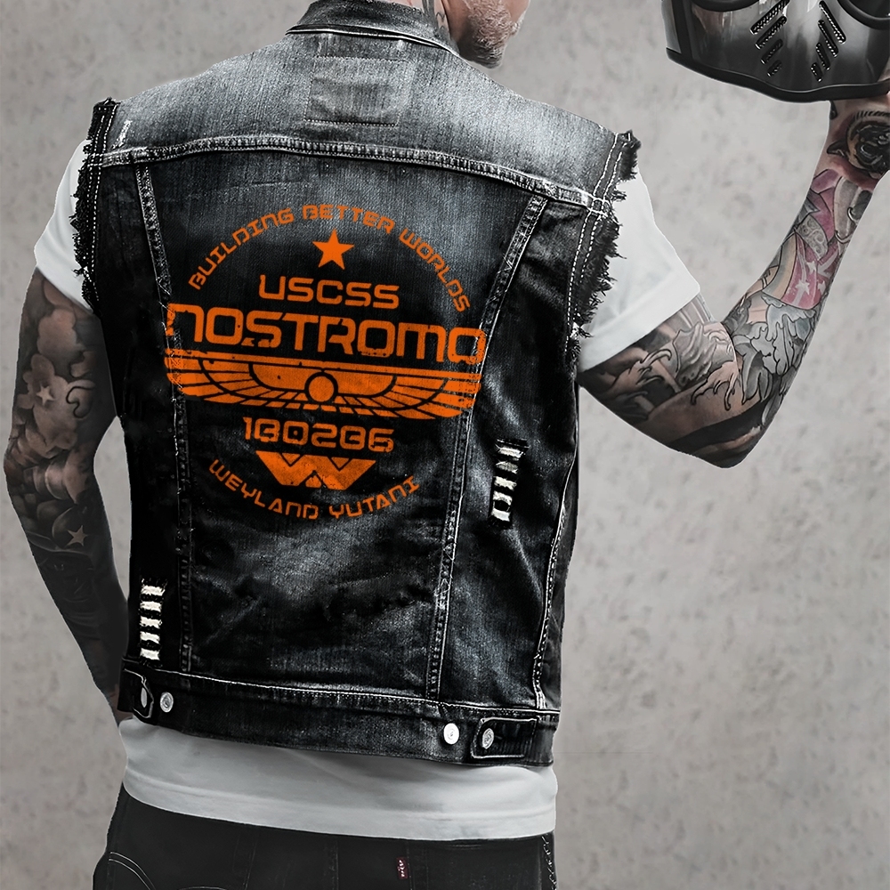 Deep Space Freight Division Geek Denim Vest