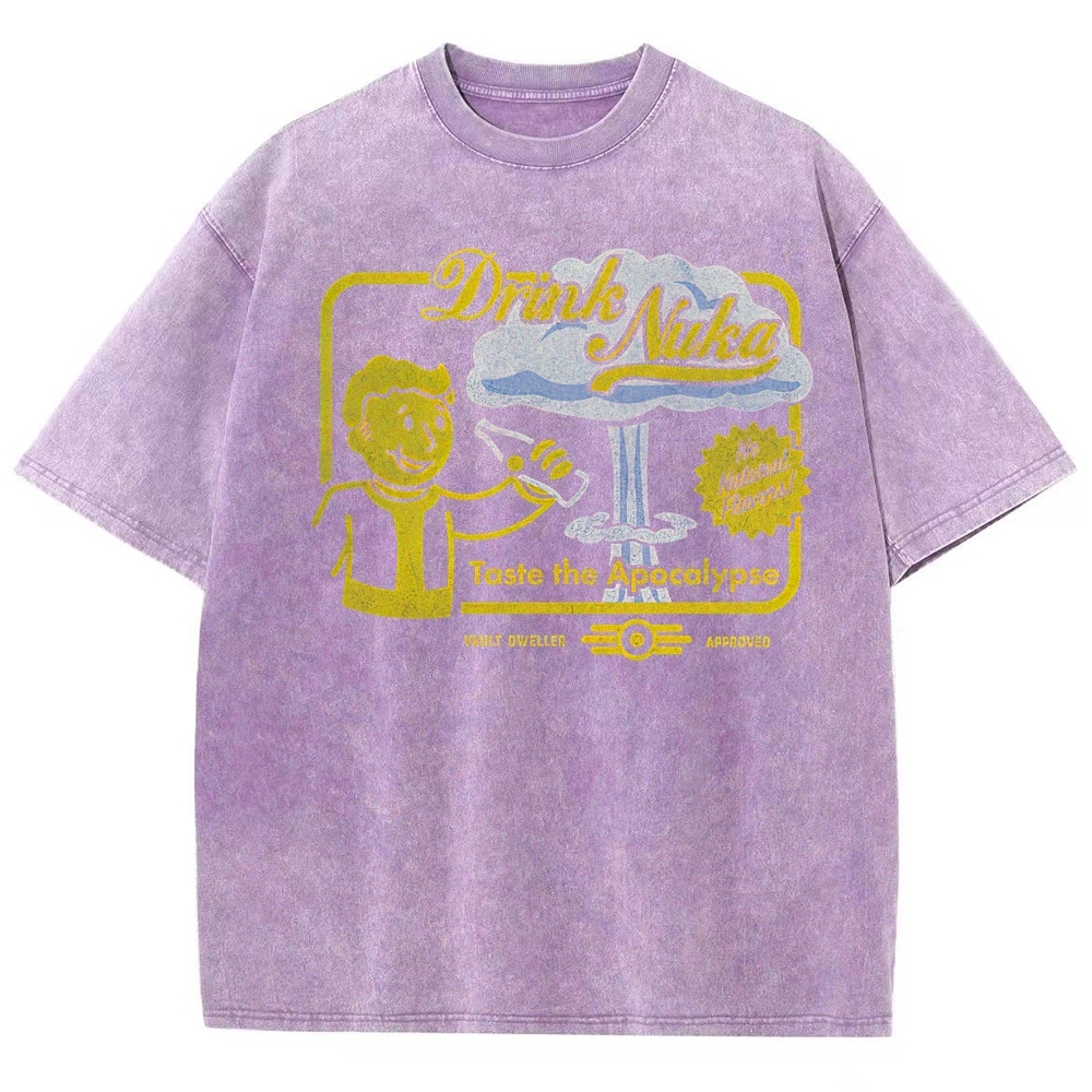 Retro Apocalypse Soda Poster Washed T-Shirt 