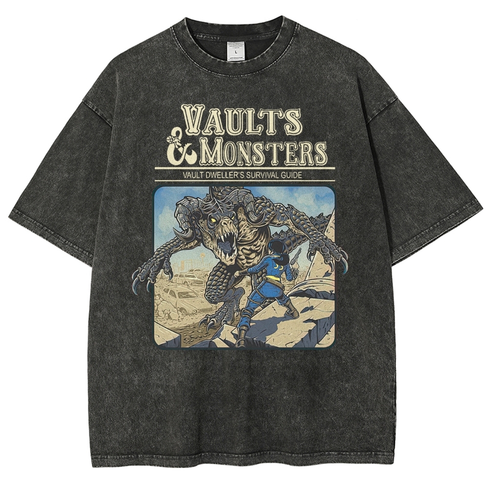 Vaults And Monsters Washed T-Shirt