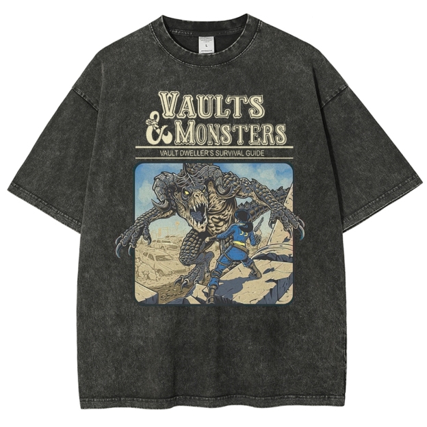 Vaults And Monsters Washed T-Shirt 