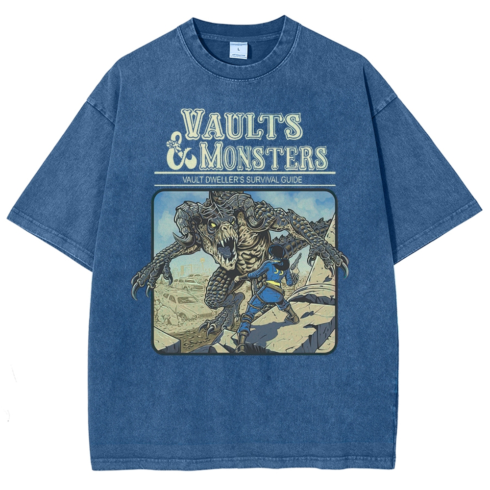 Vaults And Monsters Washed T-Shirt 