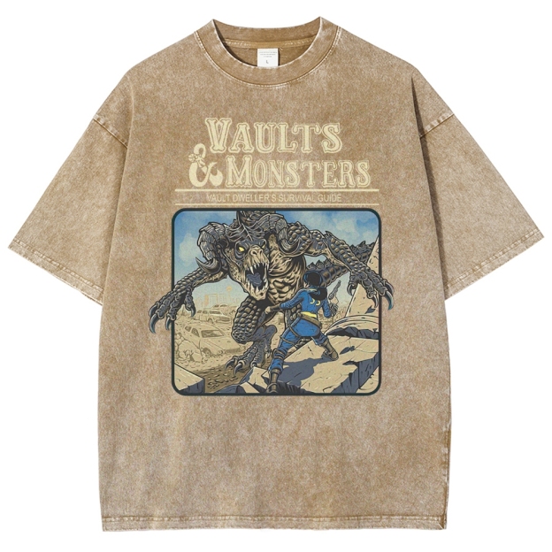 Vaults And Monsters Washed T-Shirt 