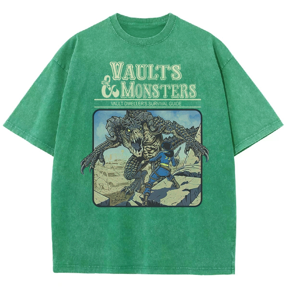 Vaults And Monsters Washed T-Shirt 