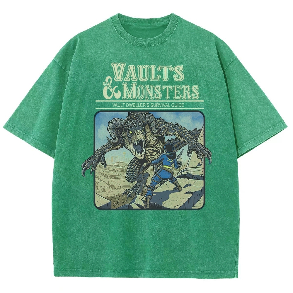 Vaults And Monsters Washed T-Shirt 