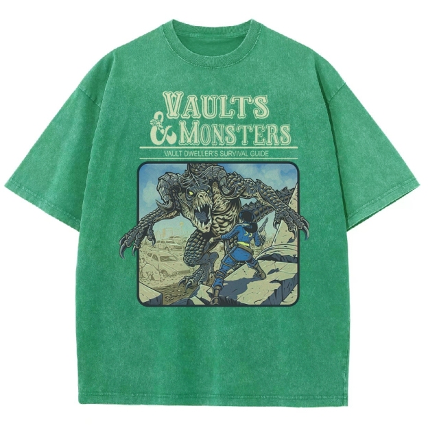 Vaults And Monsters Washed T-Shirt 