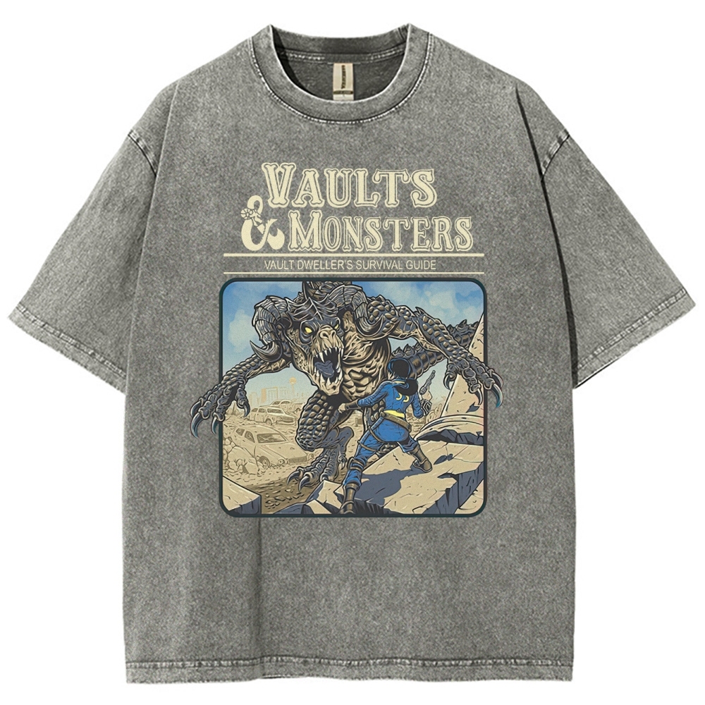 Vaults And Monsters Washed T-Shirt 