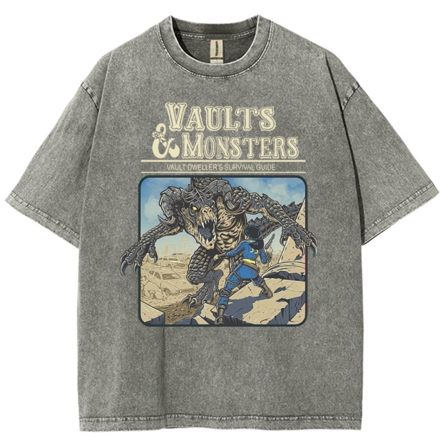 Vaults And Monsters Washed T-Shirt 