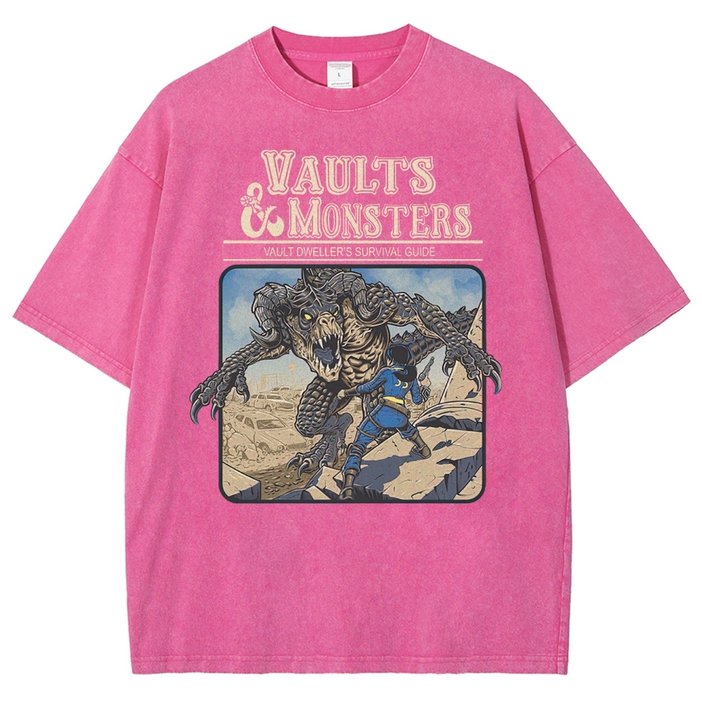 Vaults And Monsters Washed T-Shirt 