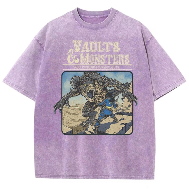 Vaults And Monsters Washed T-Shirt 