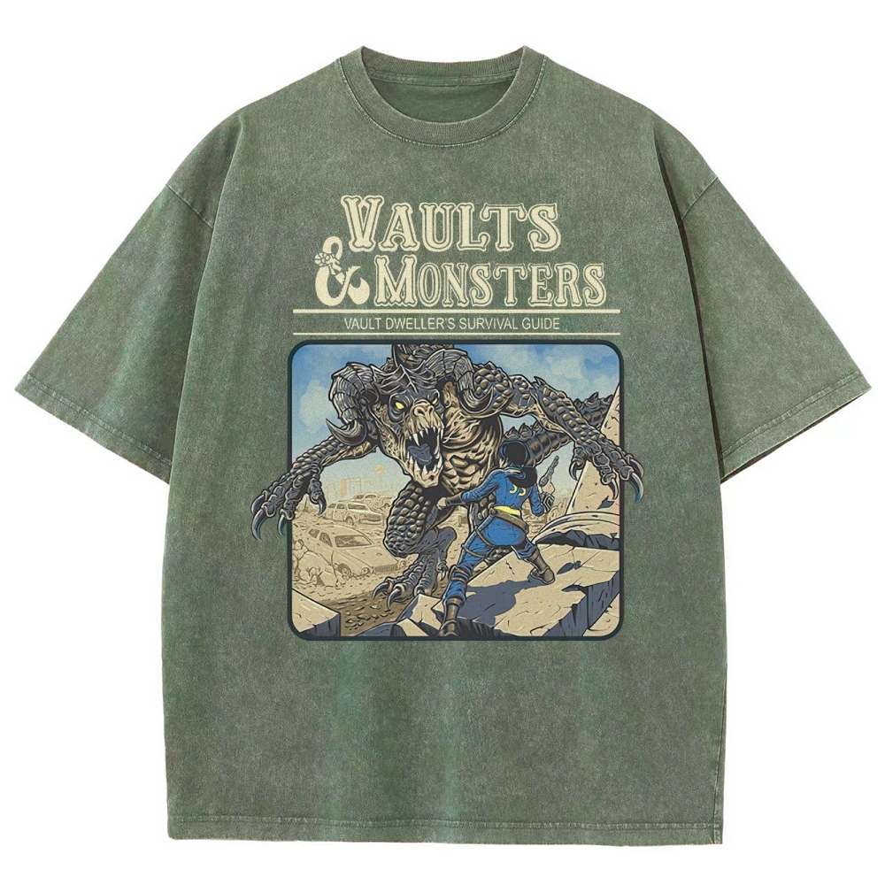 Vaults And Monsters Washed T-Shirt 