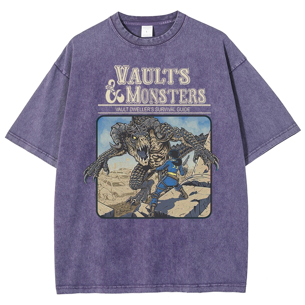 Vaults And Monsters Washed T-Shirt 