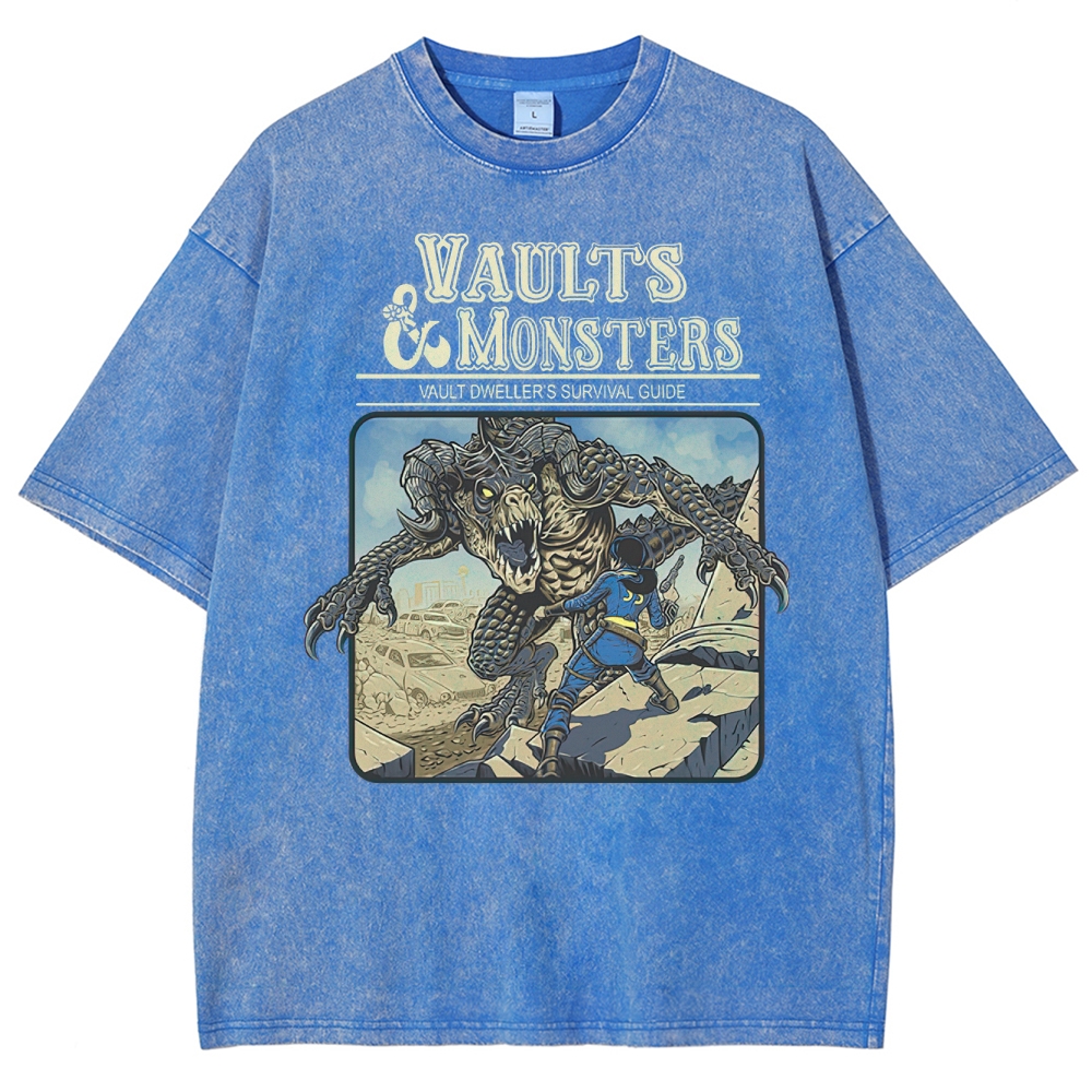 Vaults And Monsters Washed T-Shirt 