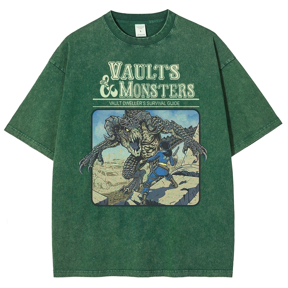 Vaults And Monsters Washed T-Shirt 