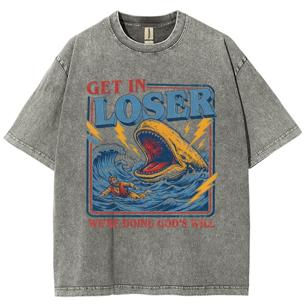 "The Internet Killed the Music Video Star" Astronaut Meme Washed T-Shirt