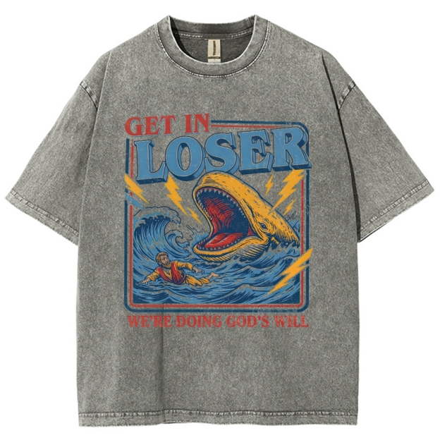 "The Internet Killed the Music Video Star" Astronaut Meme Washed T-Shirt