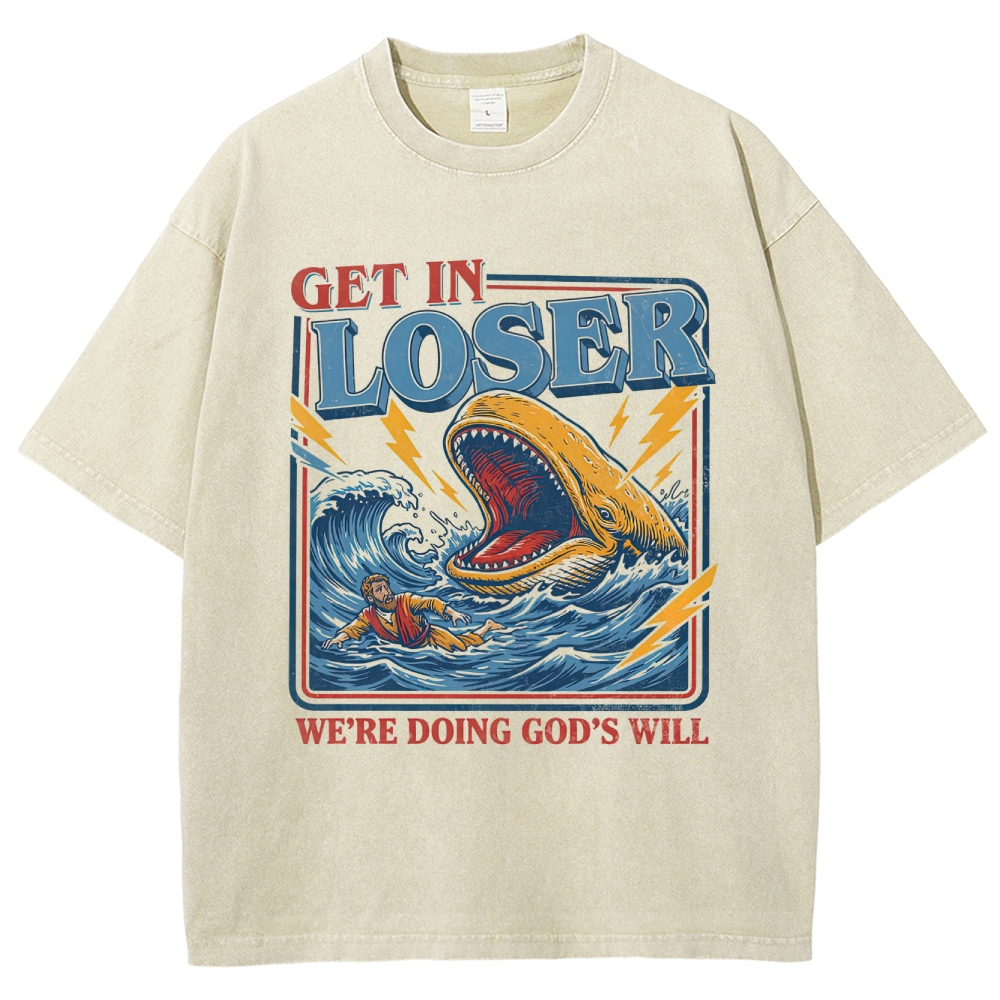 "The Internet Killed the Music Video Star" Astronaut Meme Washed T-Shirt