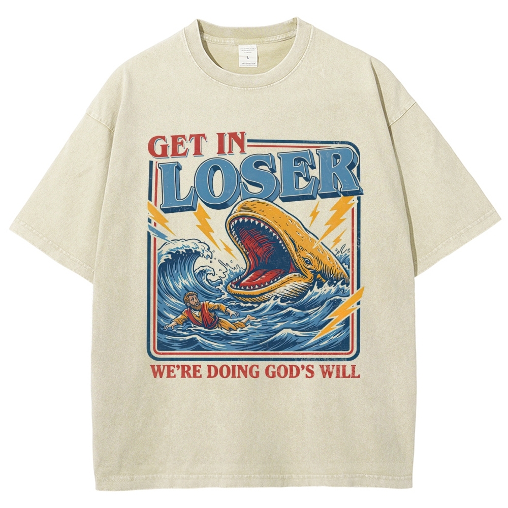 "The Internet Killed the Music Video Star" Astronaut Meme Washed T-Shirt