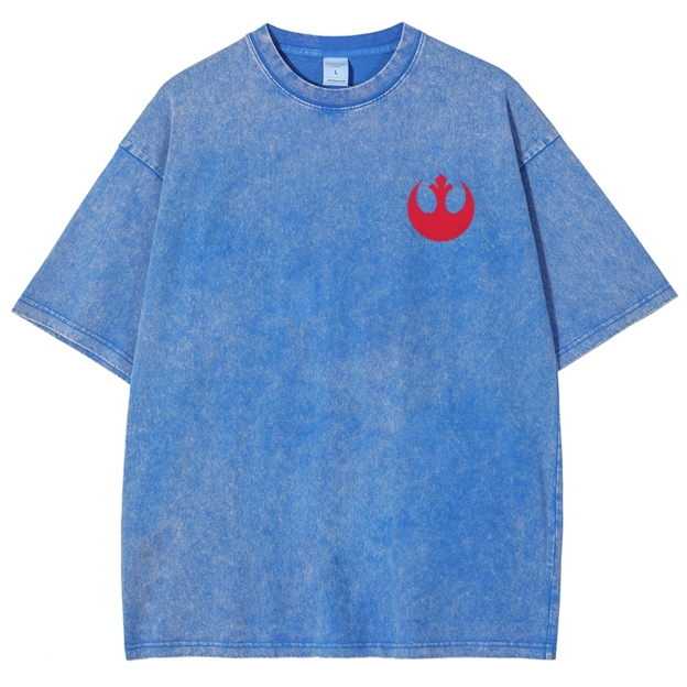 Millennium Falcon Technical Blueprint Washed T-Shirt