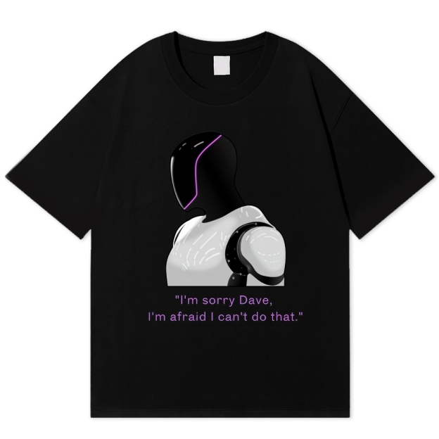 "Sorry Dave, The Gas Tank Is In Another Game" Pixel Parody Cotton T-shirt