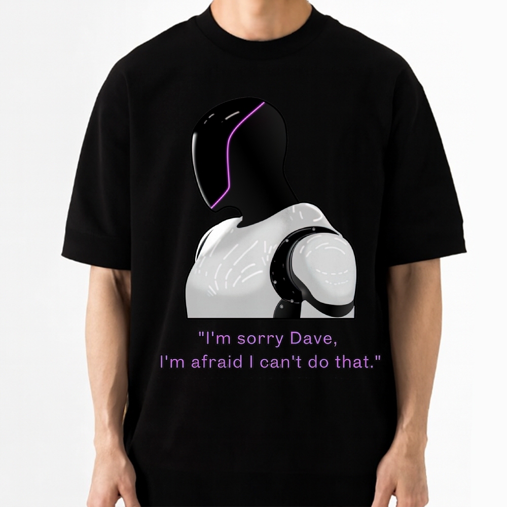 "Sorry Dave, The Gas Tank Is In Another Game" Pixel Parody Cotton T-shirt