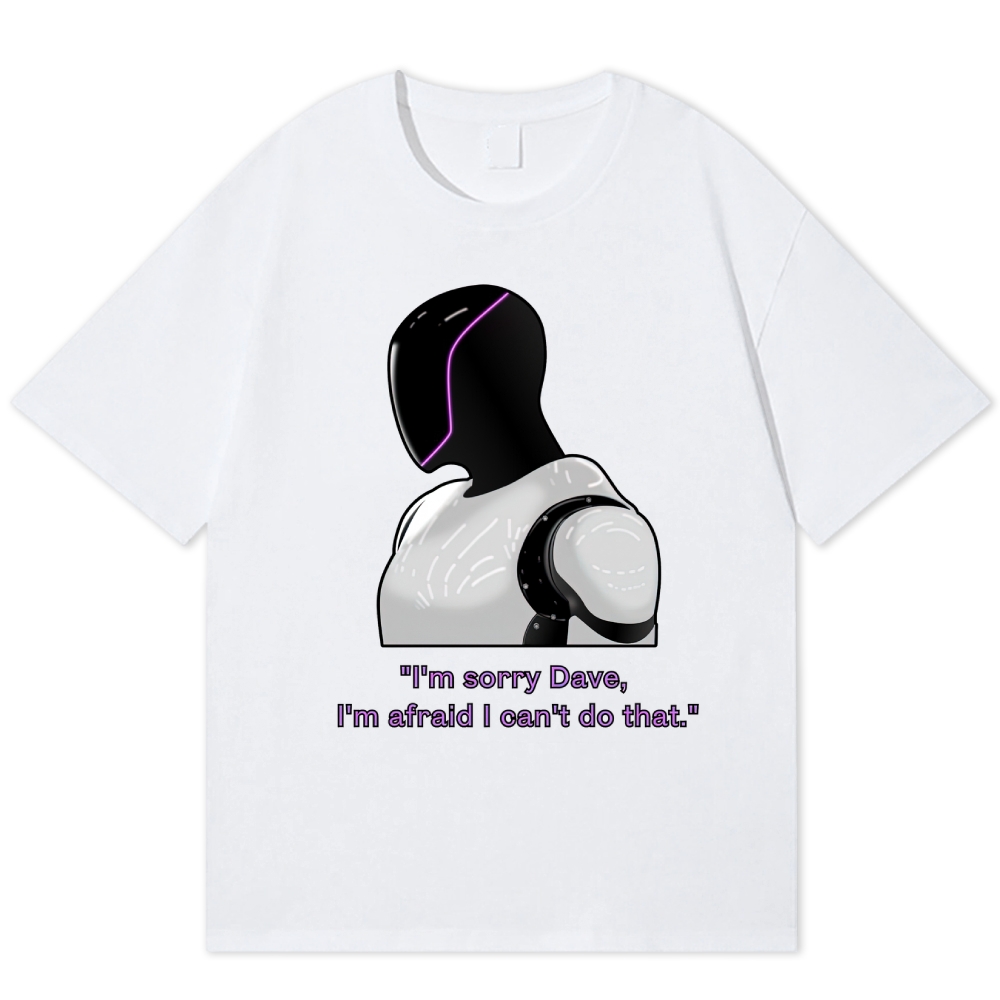 "Sorry Dave, The Gas Tank Is In Another Game" Pixel Parody Cotton T-shirt