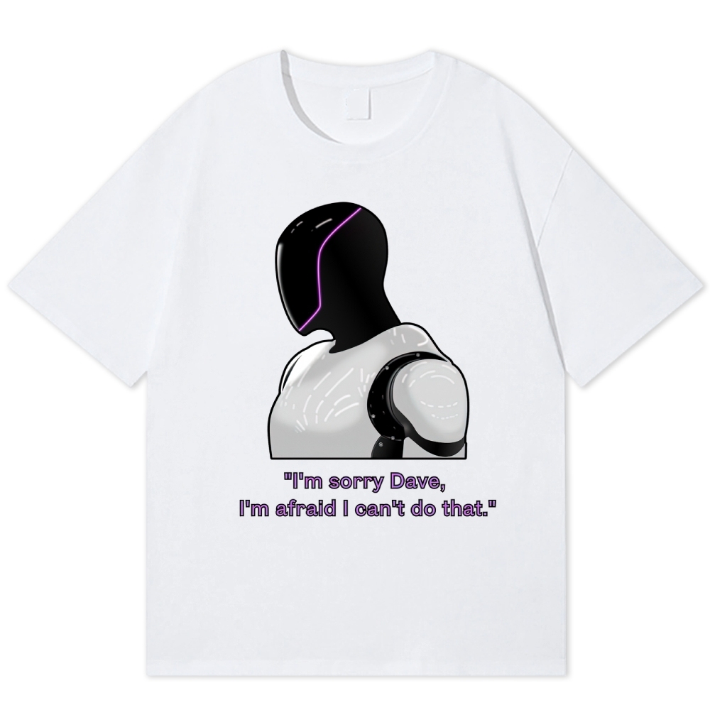 "Sorry Dave, The Gas Tank Is In Another Game" Pixel Parody Cotton T-shirt