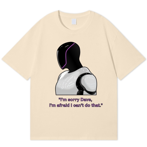 "Sorry Dave, The Gas Tank Is In Another Game" Pixel Parody Cotton T-shirt