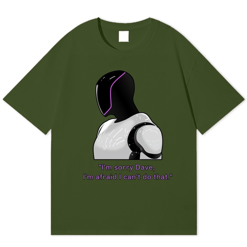 "Sorry Dave, The Gas Tank Is In Another Game" Pixel Parody Cotton T-shirt