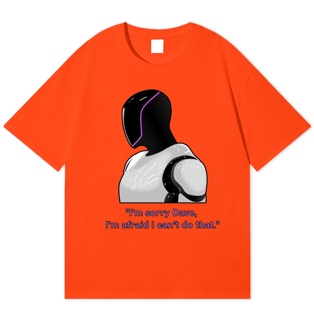 "Sorry Dave, The Gas Tank Is In Another Game" Pixel Parody Cotton T-shirt