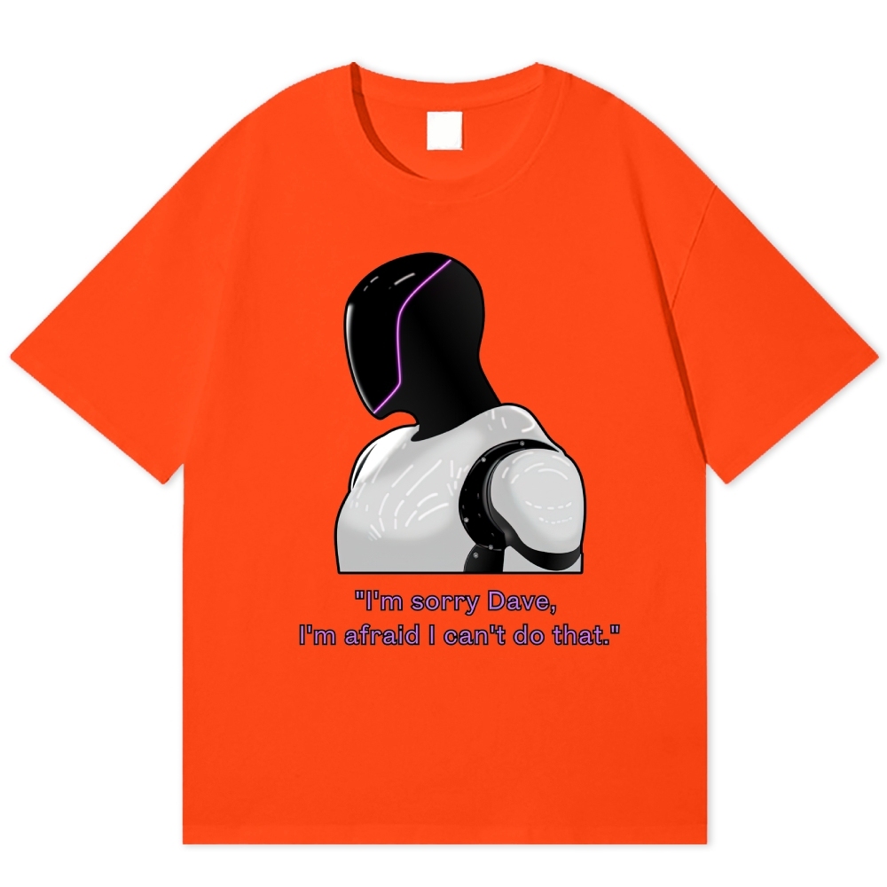 "Sorry Dave, The Gas Tank Is In Another Game" Pixel Parody Cotton T-shirt