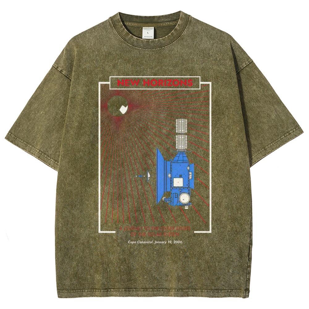 Glitter Astronaut Caviar Meme Washed T-Shirt