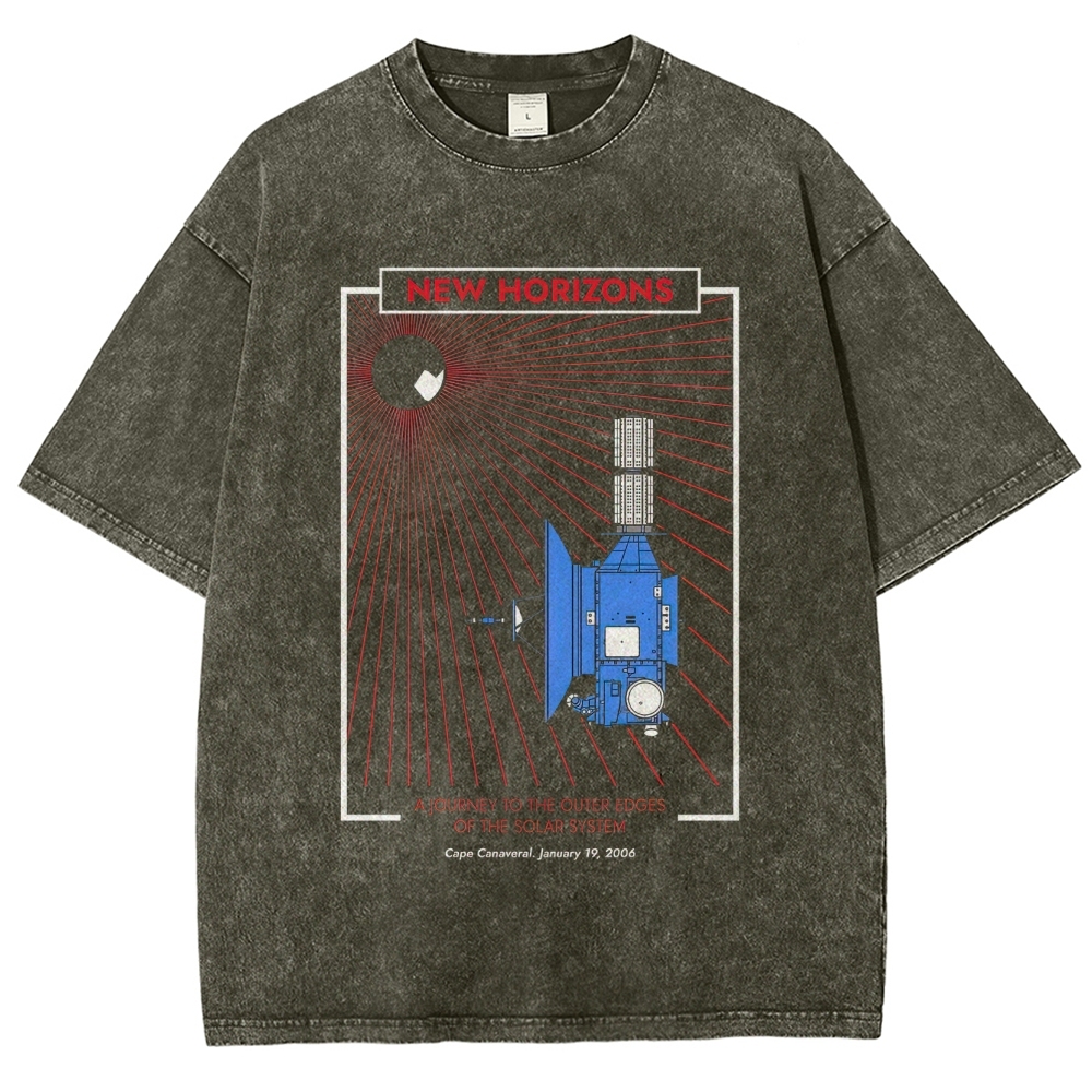 Glitter Astronaut Caviar Meme Washed T-Shirt