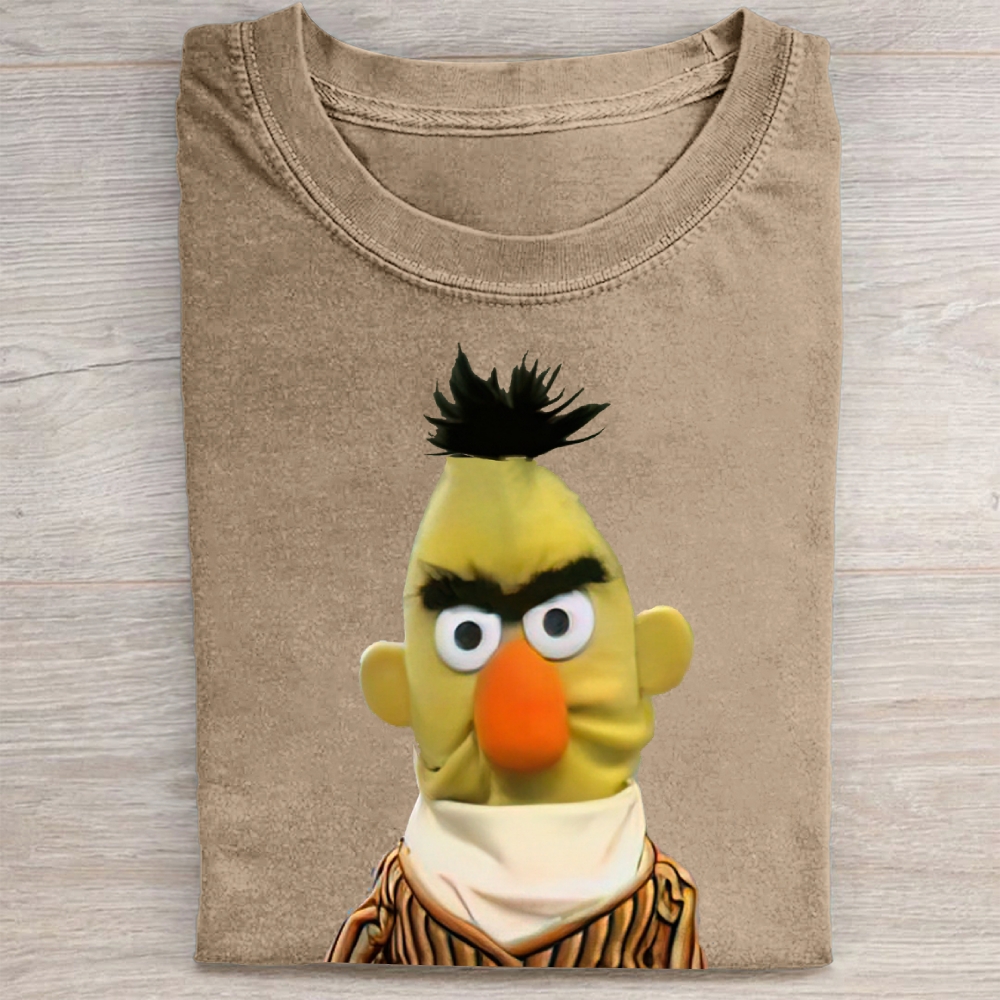 Angry Bert Meme Vintage Washed Tee